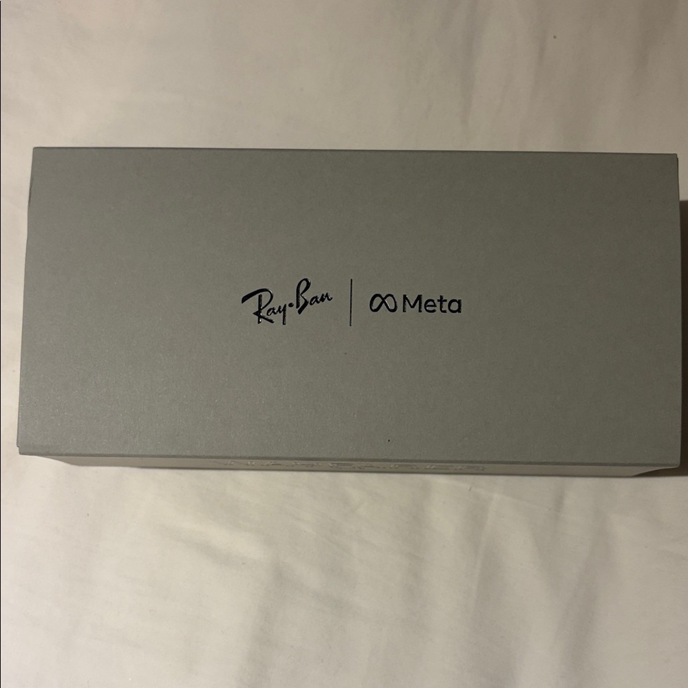 Ray-Ban Gray Sunglasses Box with Meta Logo